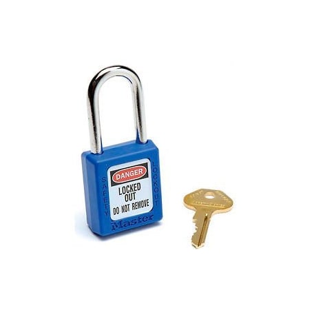 Master Lock Master Lock Safety 410 Series Thermoplastic Padlock, Blue, 410BLU 410BLU